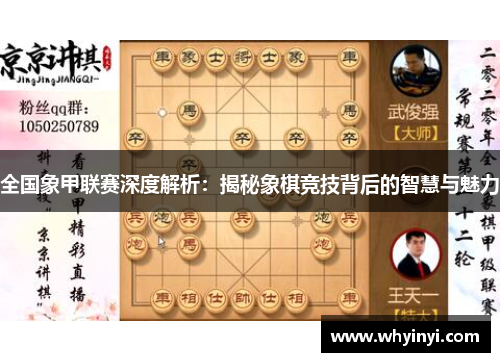 全国象甲联赛深度解析:揭秘象棋竞技背后的智慧与魅力 全国象甲联赛深度解析:揭秘象棋竞技背后的智慧与魅力