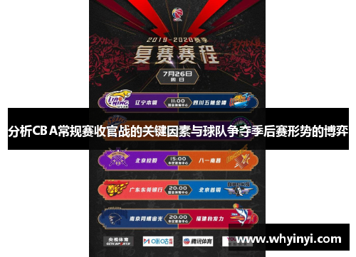分析CBA常规赛收官战的关键因素与球队争夺季后赛形势的博弈 分析CBA常规赛收官战的关键因素与球队争夺季后赛形势的博弈