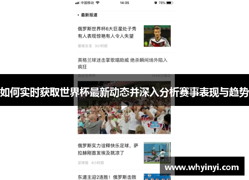 如何实时获取世界杯最新动态并深入分析赛事表现与趋势